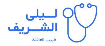 شعار طبيب العائلة أيقونات عصري بيج وأزرق